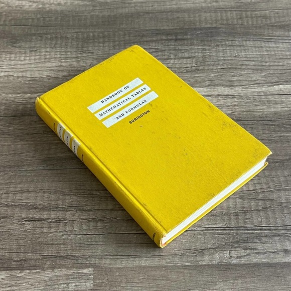 HANDBOOK OF MATHEMATICAL TABLES AND FORMULAS by RICHARD BURINGTON [VINTAGE 1965] - Picture 3 of 13